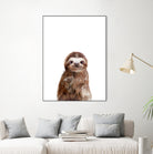 Little Sloth by Amy Hamilton on GIANT ART - brown digital painting