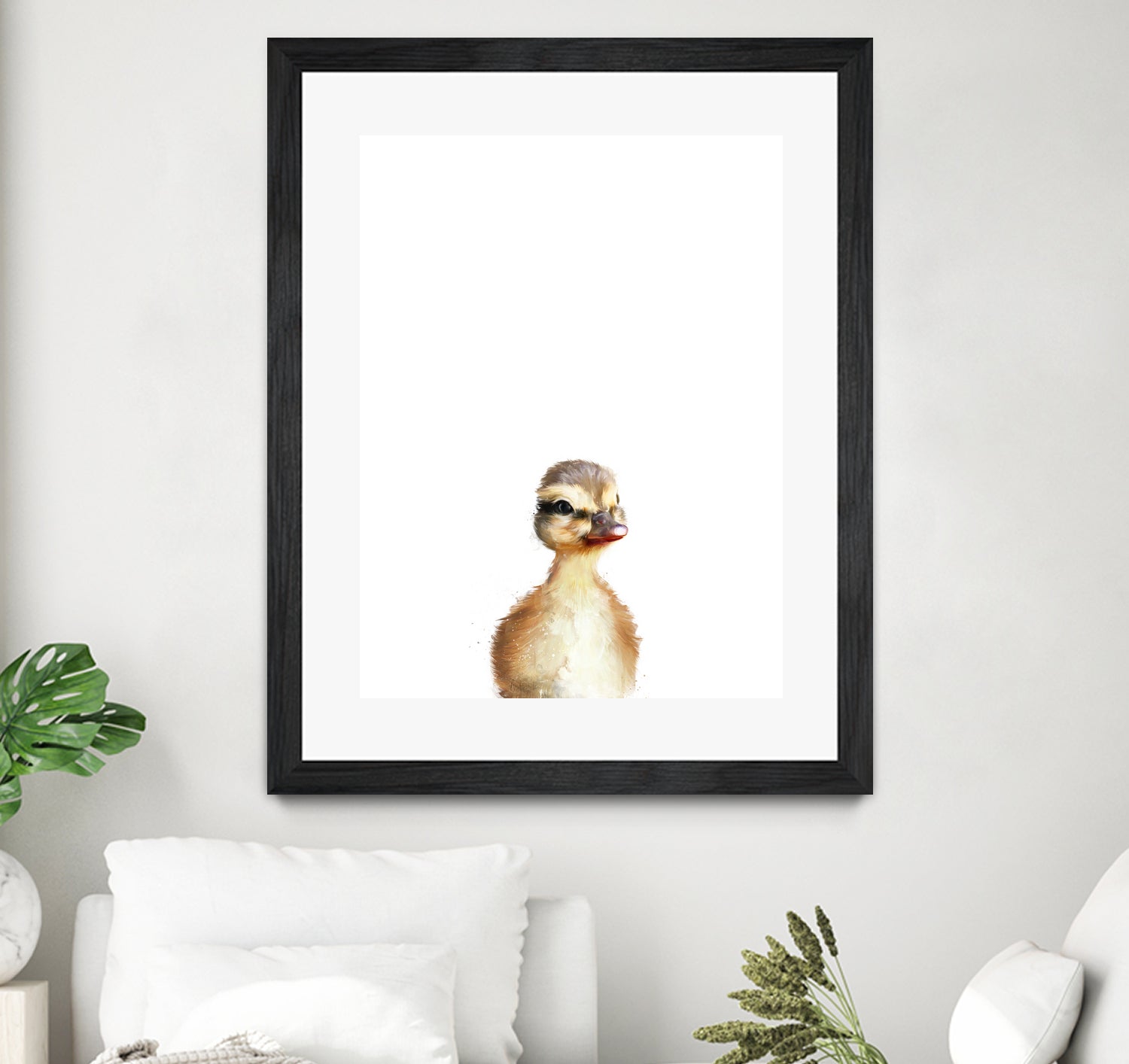 Little Duck by Amy Hamilton on GIANT ART - yellow digital painting