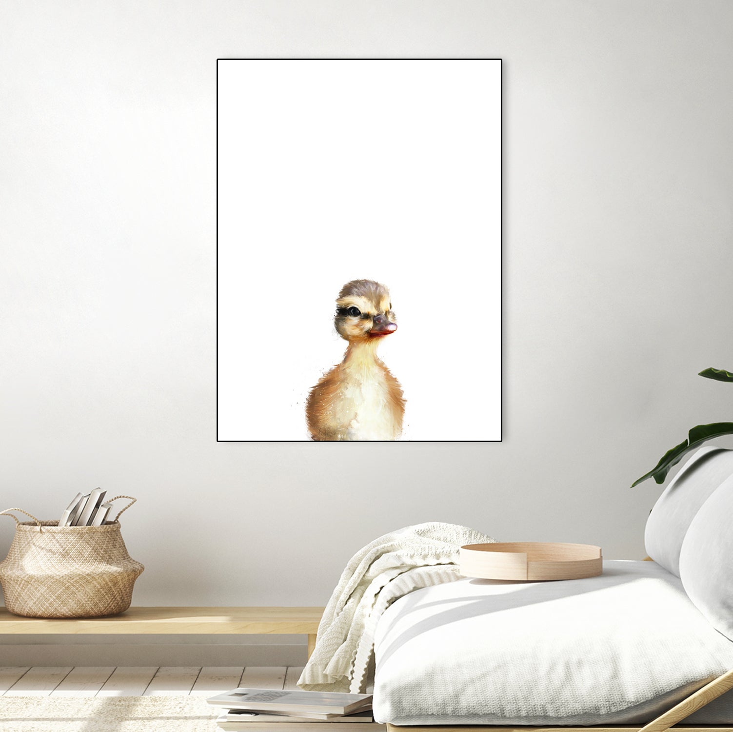 Little Duck by Amy Hamilton on GIANT ART - yellow digital painting