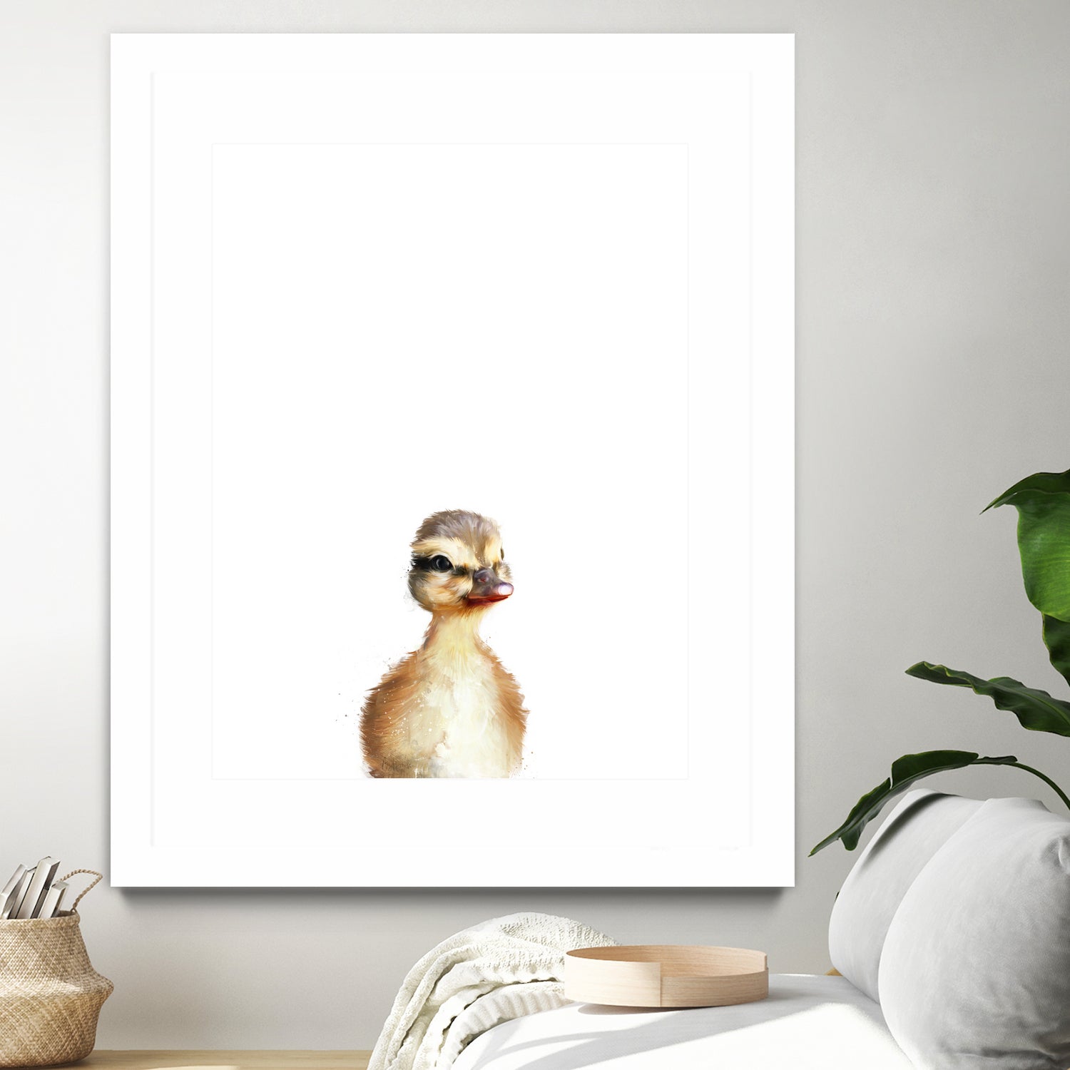 Little Duck by Amy Hamilton on GIANT ART - yellow digital painting