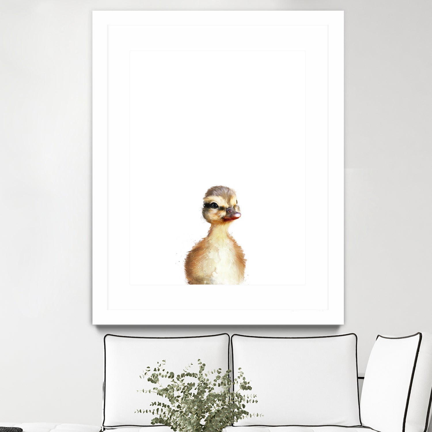 Little Duck by Amy Hamilton on GIANT ART - yellow digital painting