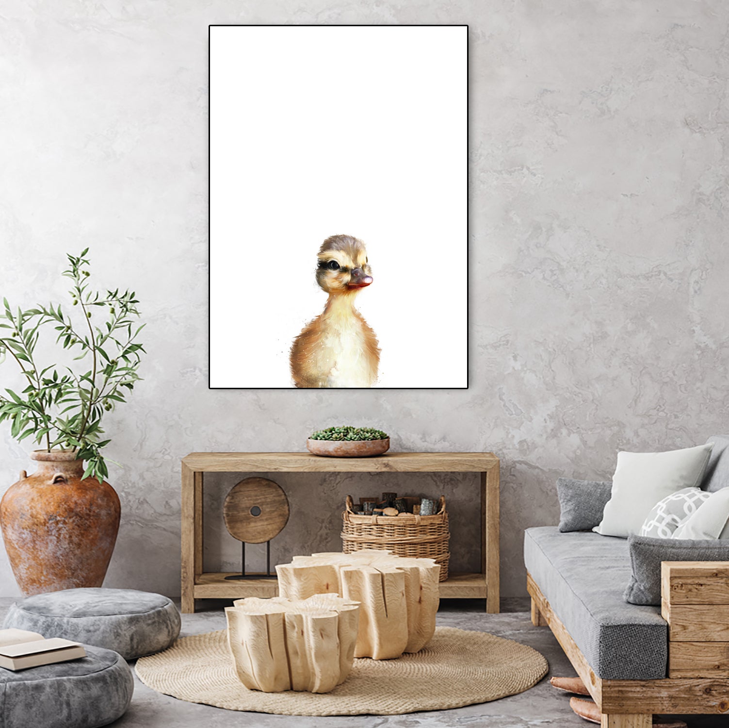 Little Duck by Amy Hamilton on GIANT ART - yellow digital painting