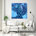 Vesuvius by L. Renee Jones on GIANT ART - blue mixed media