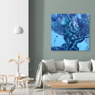 Vesuvius by L. Renee Jones on GIANT ART - blue mixed media