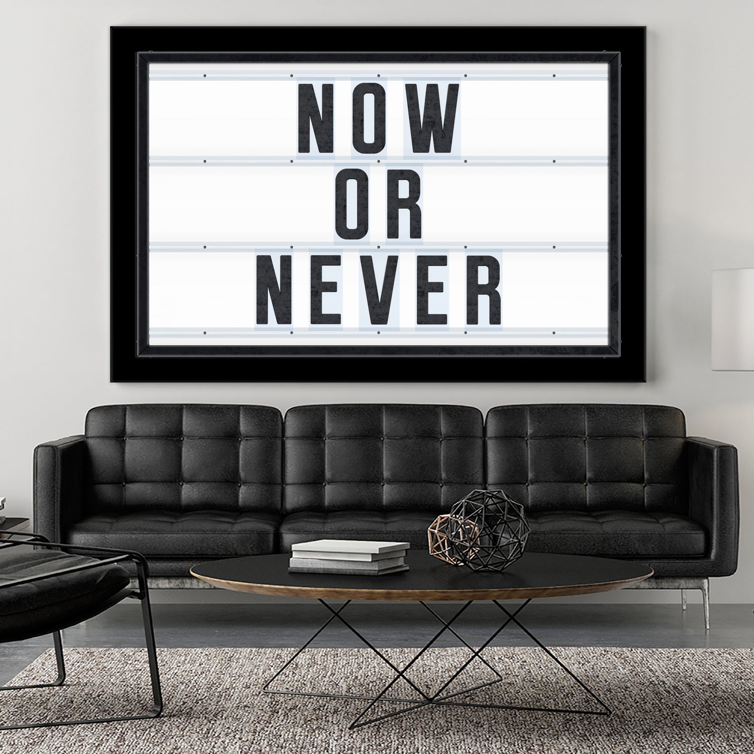 Now or Never by Art Frankenberg on GIANT ART - white typography