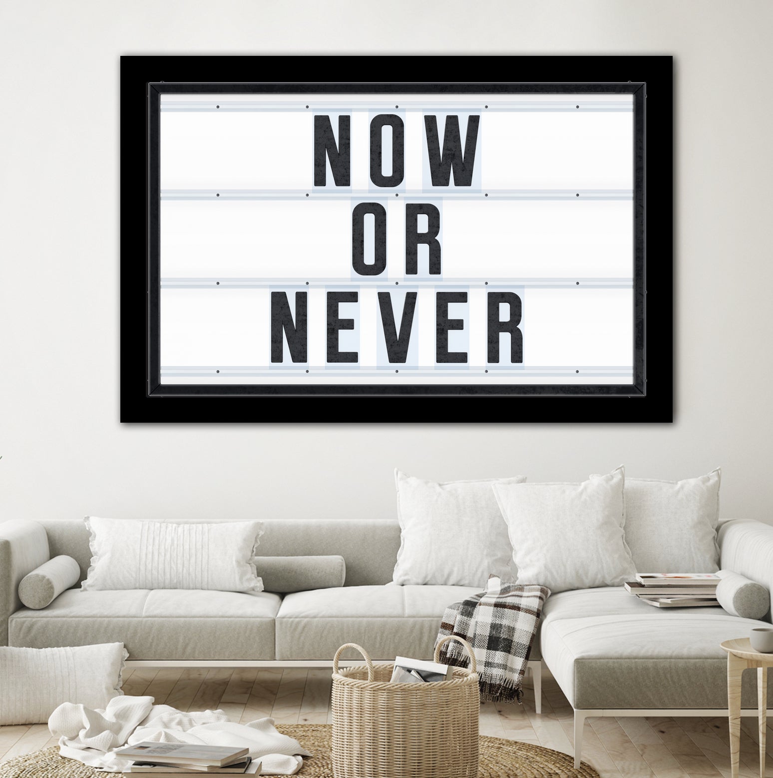 Now or Never by Art Frankenberg on GIANT ART - white typography