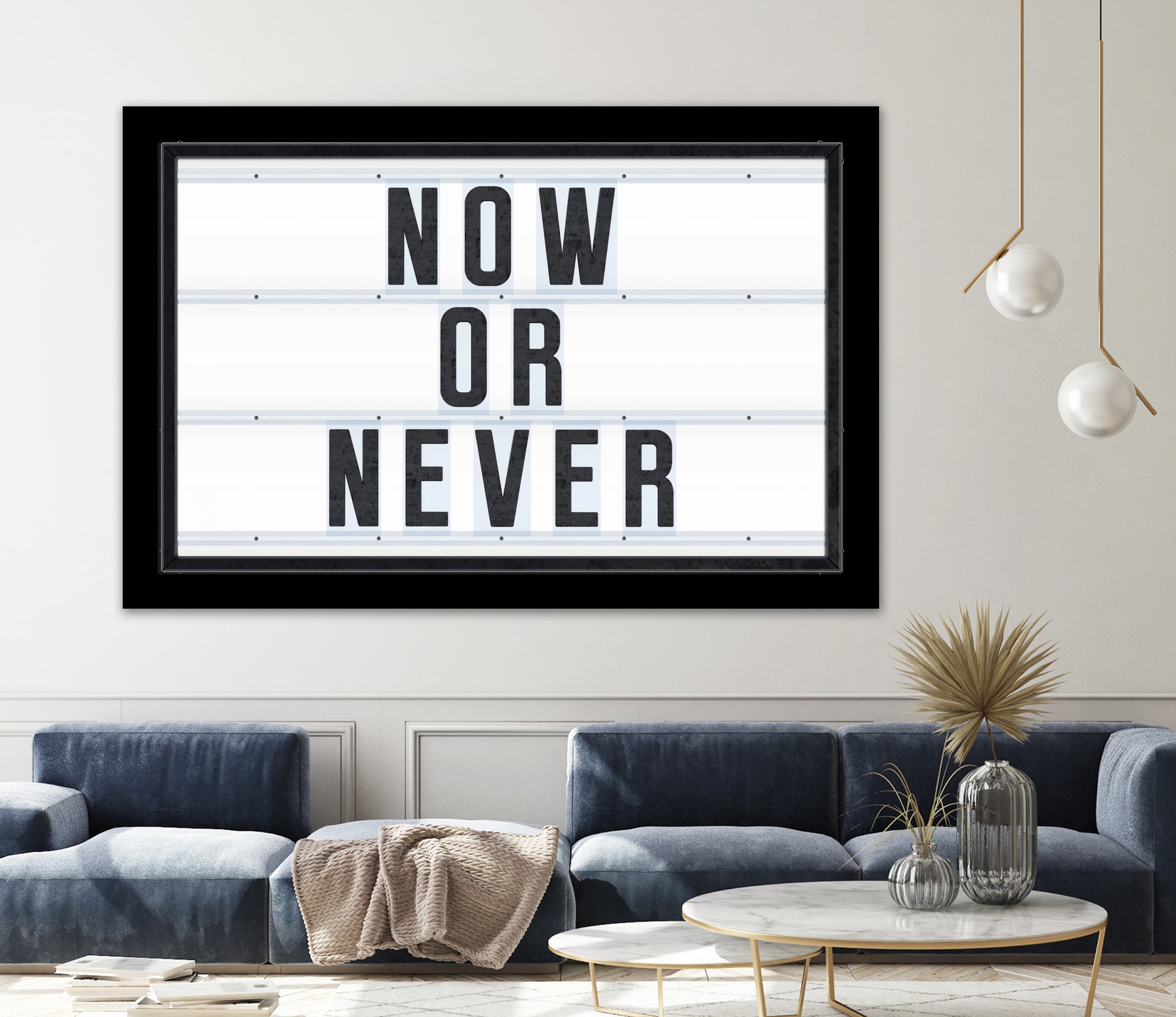 Now or Never by Art Frankenberg on GIANT ART - white typography