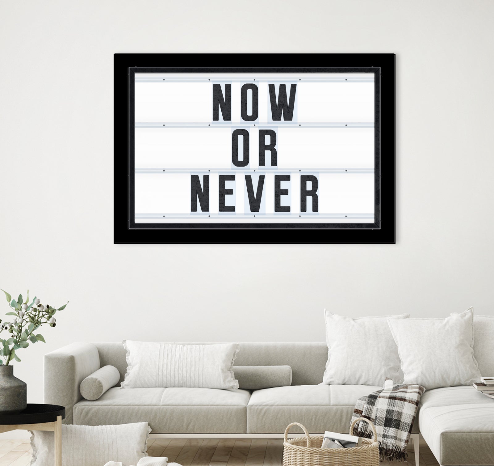 Now or Never by Art Frankenberg on GIANT ART - white typography