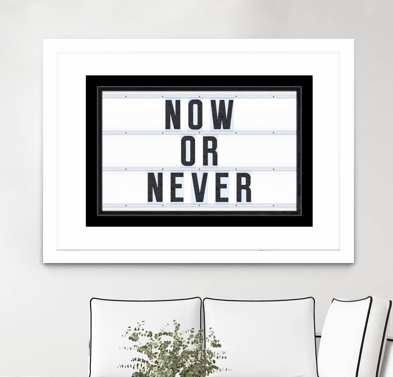 Now or Never by Art Frankenberg on GIANT ART - white typography