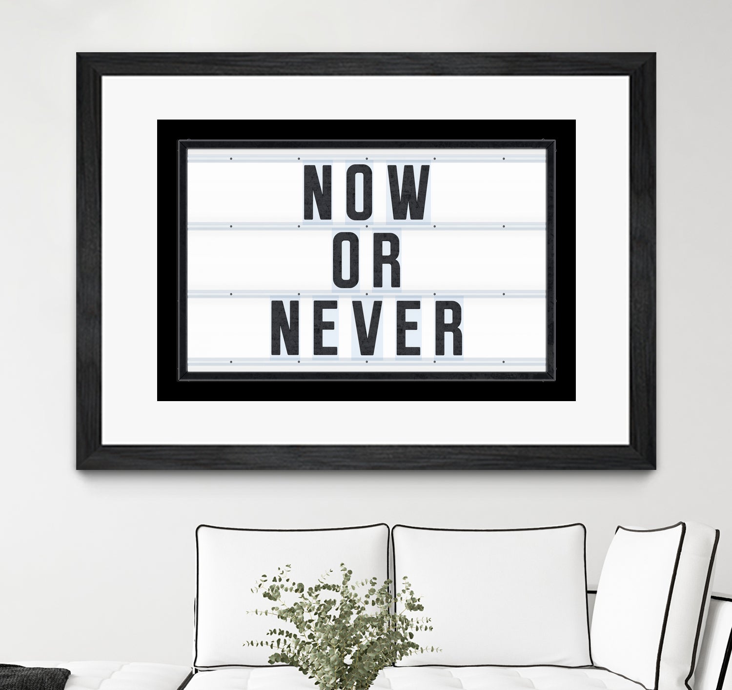 Now or Never by Art Frankenberg on GIANT ART - white typography