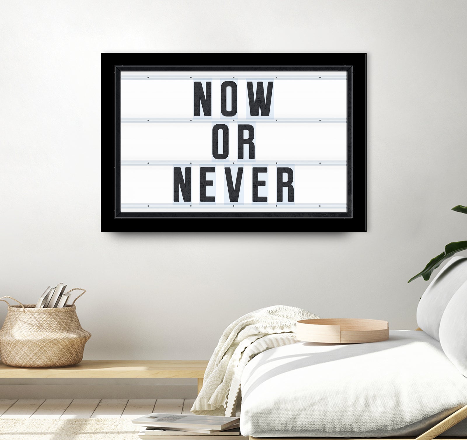 Now or Never by Art Frankenberg on GIANT ART - white typography