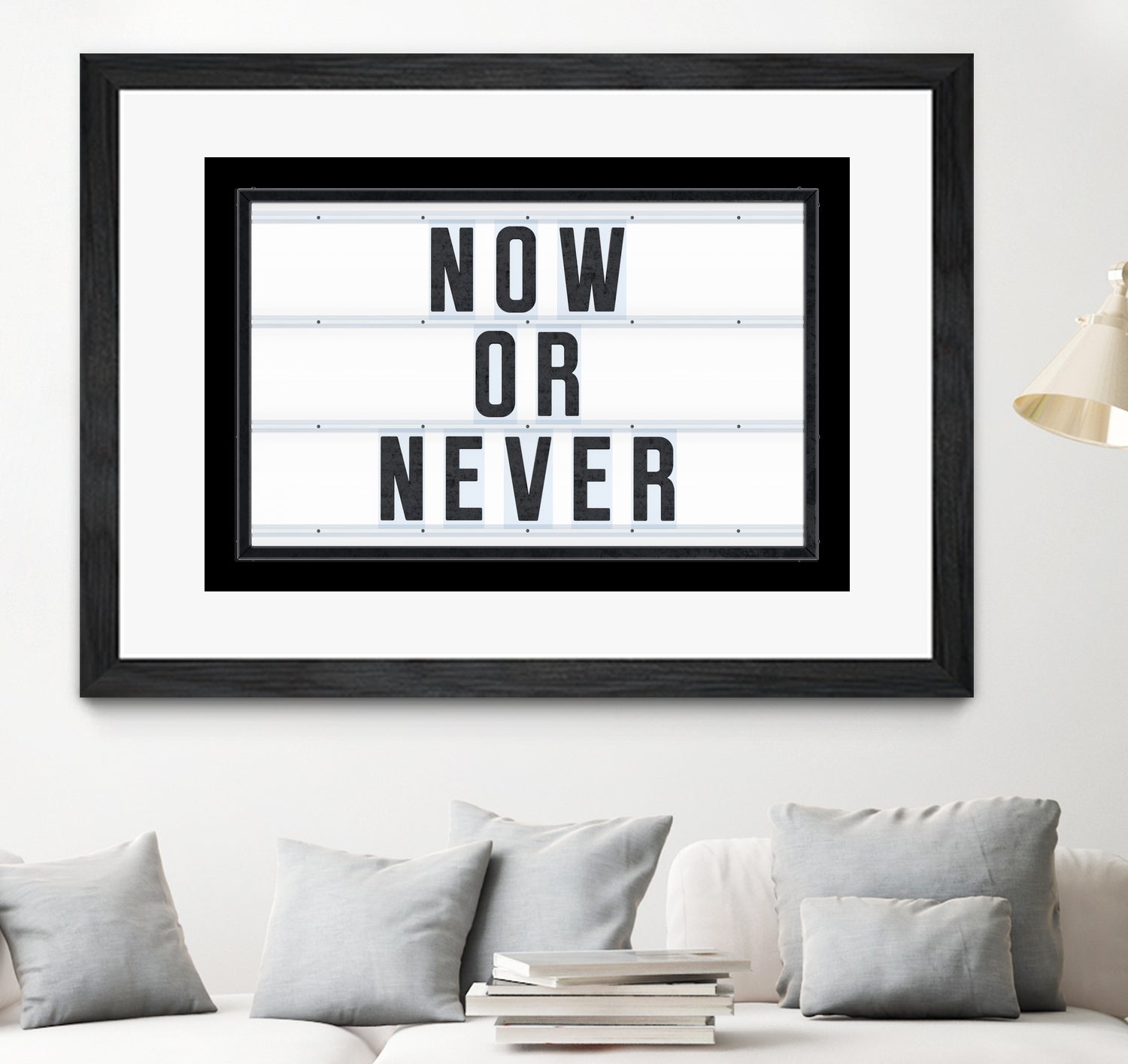 Now or Never by Art Frankenberg on GIANT ART - white typography