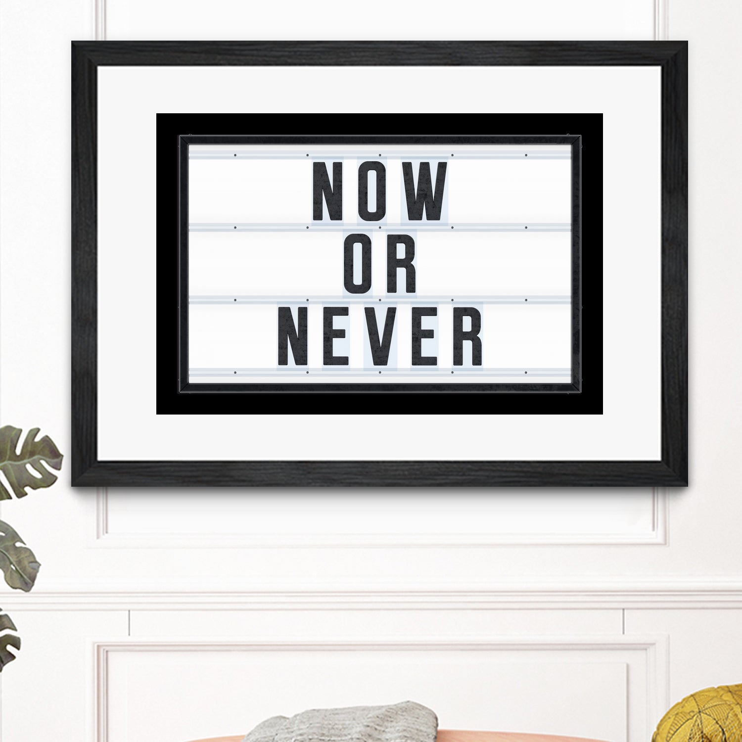 Now or Never by Art Frankenberg on GIANT ART - white typography