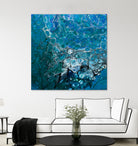 Ocean's Flow by L. Renee Jones on GIANT ART - blue mixed media