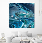 Celestial Seas by L. Renee Jones on GIANT ART - blue mixed media