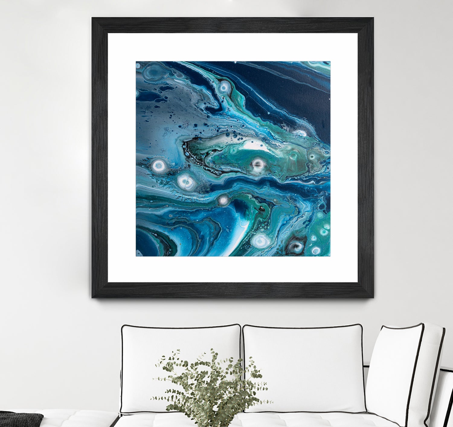 Celestial Seas by L. Renee Jones on GIANT ART - blue mixed media