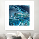 Celestial Seas by L. Renee Jones on GIANT ART - blue mixed media