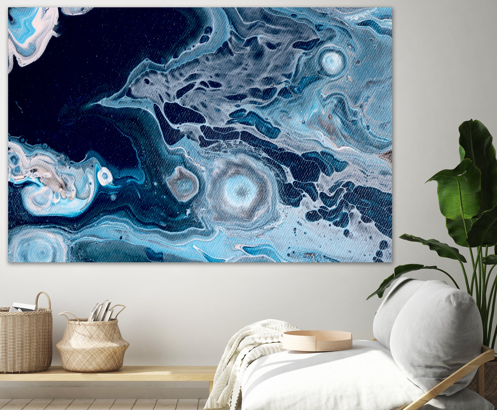 Oceans by L. Renee Jones on GIANT ART - blue mixed media