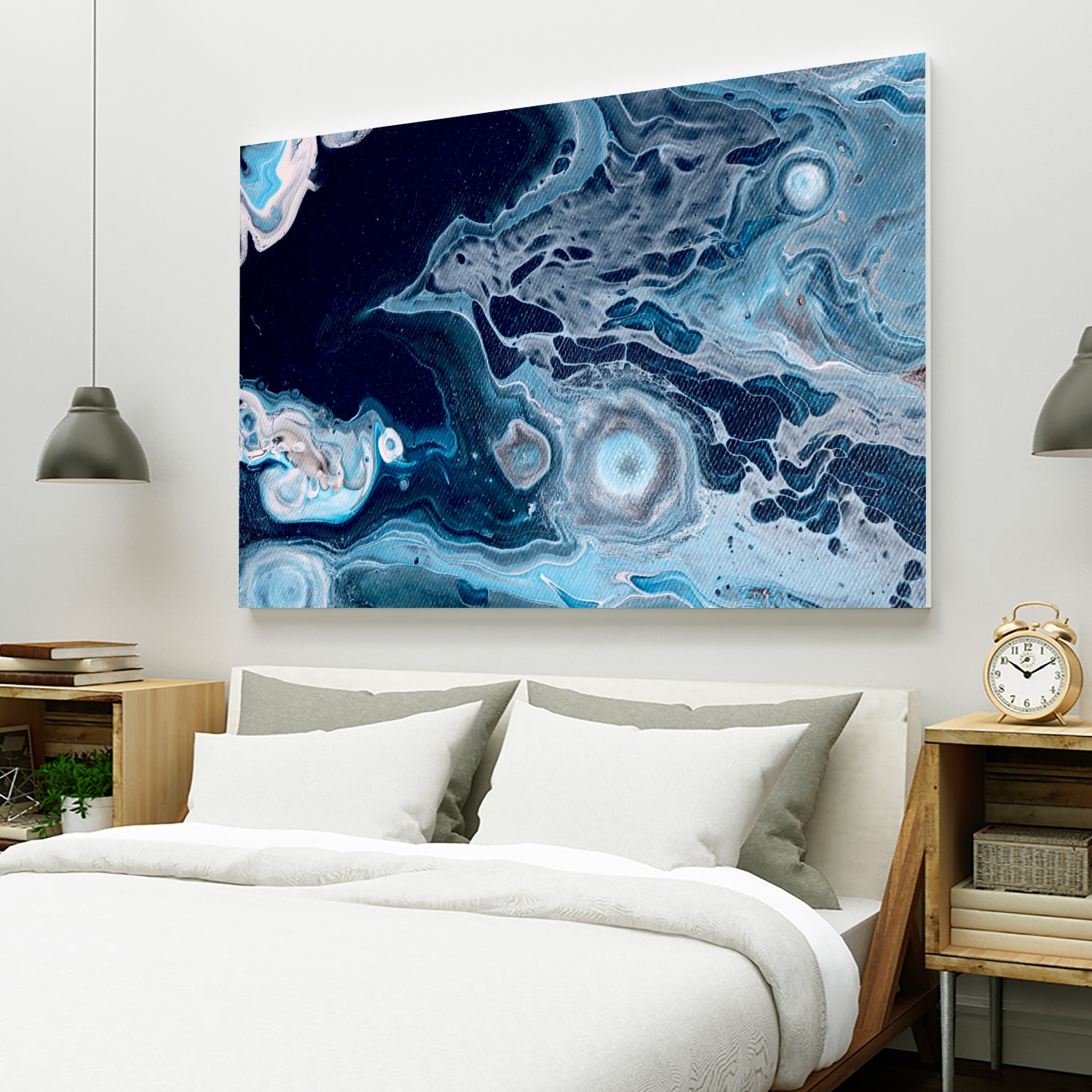 Oceans by L. Renee Jones on GIANT ART - blue mixed media