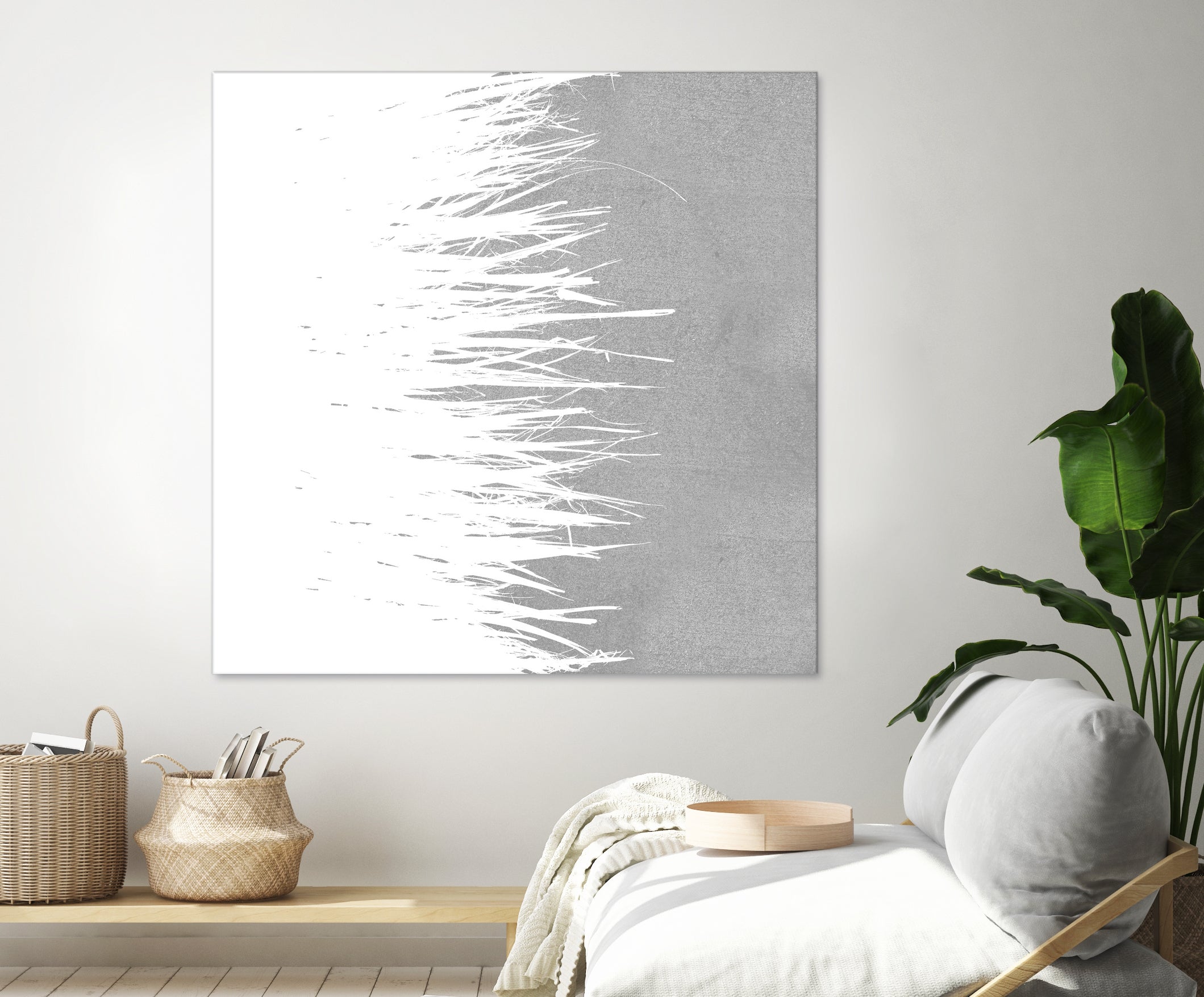 Concrete Fringe W On Side by Emeline Tate-Robertson on GIANT ART - gray digital painting