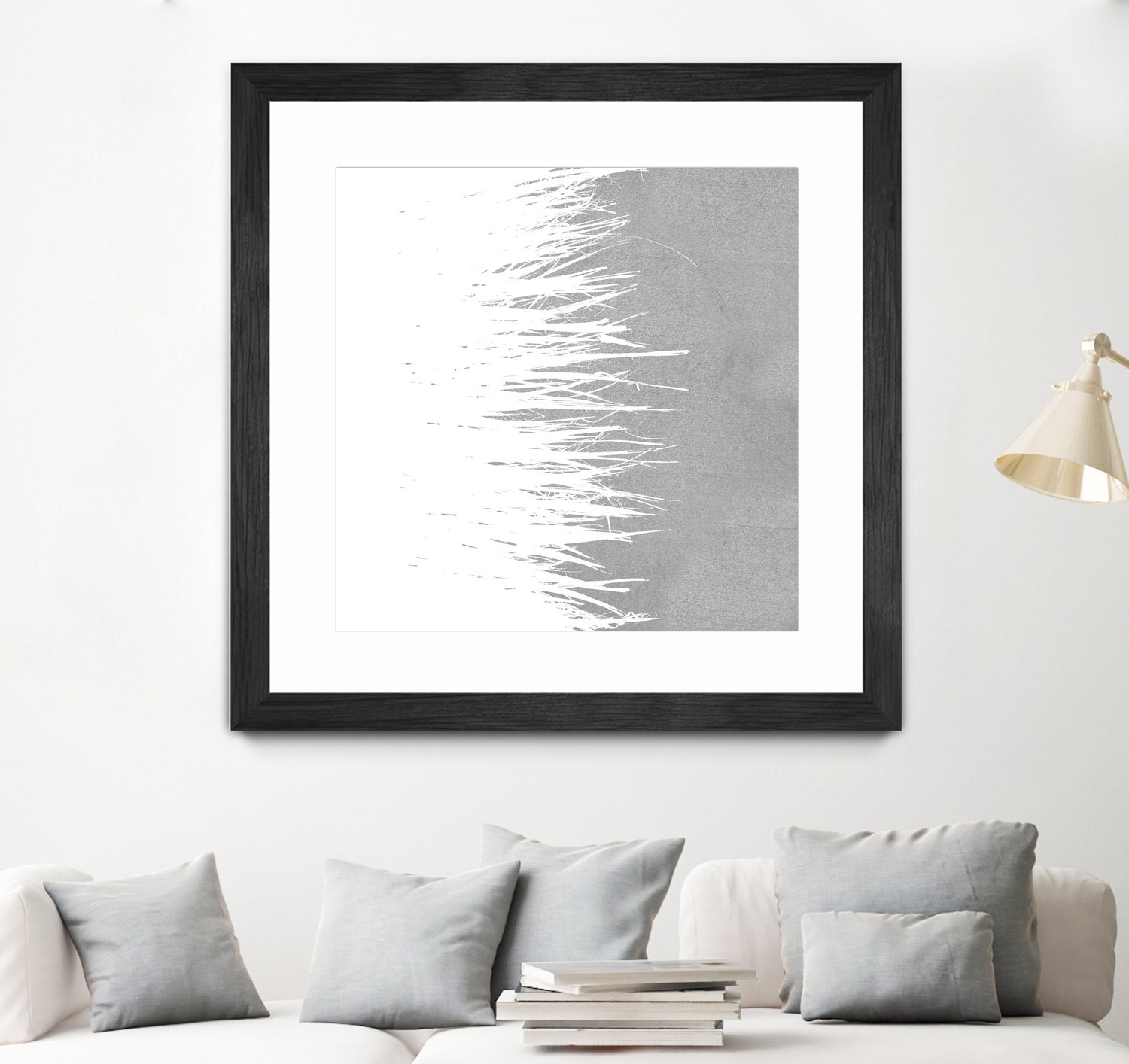 Concrete Fringe W On Side by Emeline Tate-Robertson on GIANT ART - gray digital painting