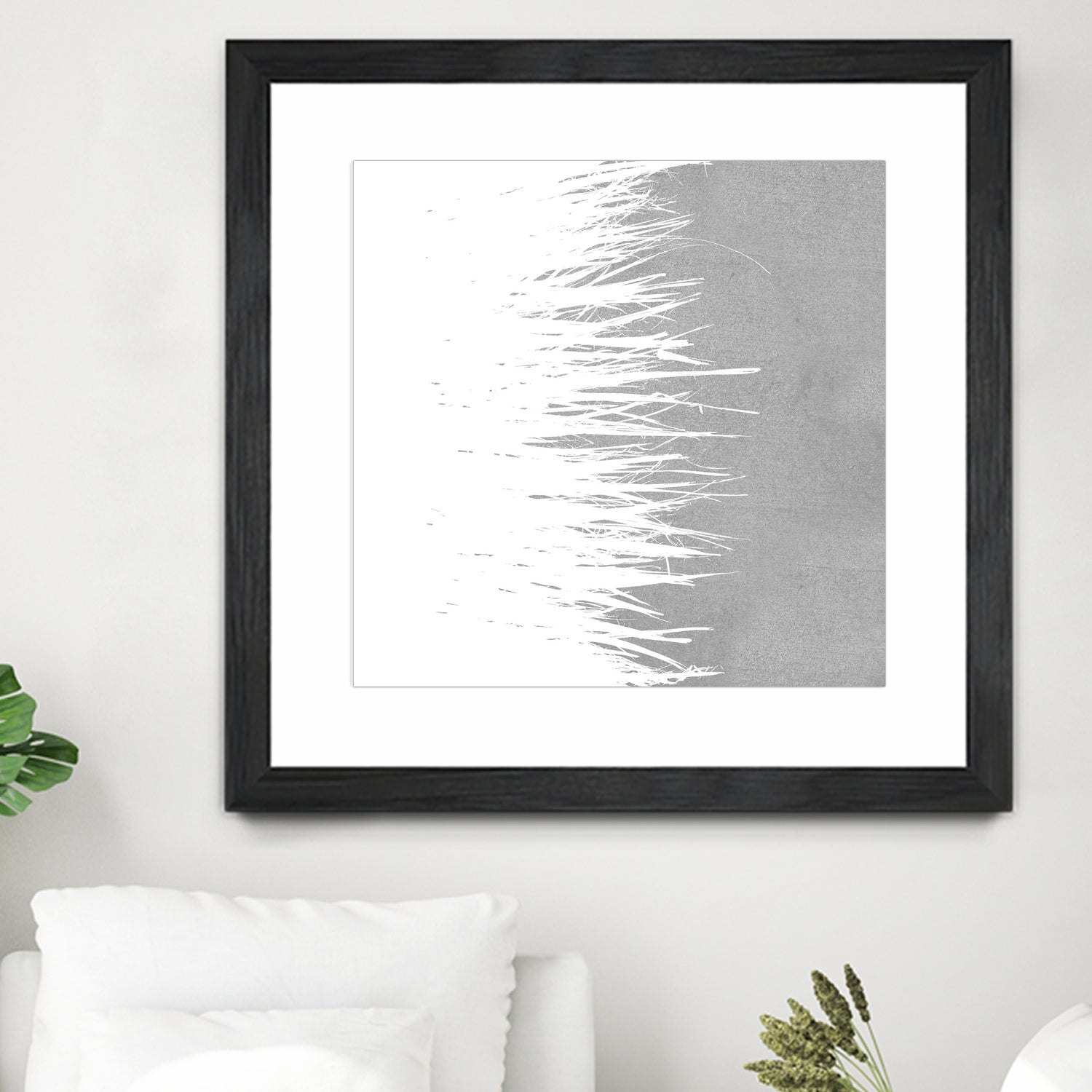 Concrete Fringe W On Side by Emeline Tate-Robertson on GIANT ART - gray digital painting