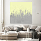 Concrete Fringe Yellow by Emeline Tate-Robertson on GIANT ART - yellow digital painting