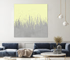 Concrete Fringe Yellow by Emeline Tate-Robertson on GIANT ART - yellow digital painting