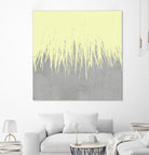 Concrete Fringe Yellow by Emeline Tate-Robertson on GIANT ART - yellow digital painting