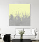 Concrete Fringe Yellow by Emeline Tate-Robertson on GIANT ART - yellow digital painting