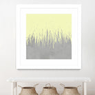 Concrete Fringe Yellow by Emeline Tate-Robertson on GIANT ART - yellow digital painting