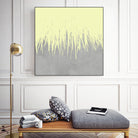 Concrete Fringe Yellow by Emeline Tate-Robertson on GIANT ART - yellow digital painting