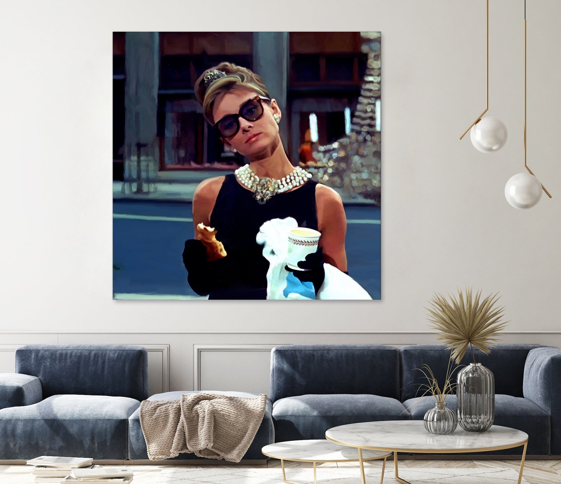 Audrey Hepburn @ Breakfast At Tiffanys #3 by Gabriel T Toro on GIANT ART - black mixed media