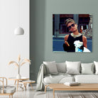 Audrey Hepburn @ Breakfast At Tiffanys #3 by Gabriel T Toro on GIANT ART - black mixed media