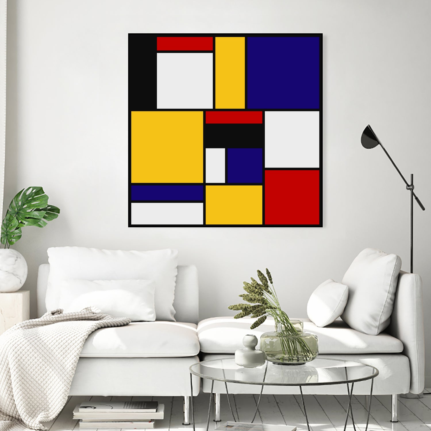 Mondrian De Stijl Art Movement by Saadana Shanmukam on GIANT ART - yellow digital drawing