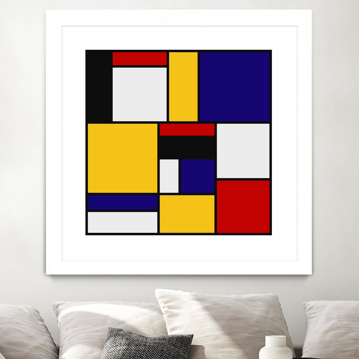 Mondrian De Stijl Art Movement by Saadana Shanmukam on GIANT ART - yellow digital drawing