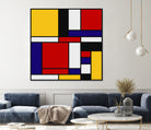 Mondrian De Stijl Art Movement by Saadana Shanmukam on GIANT ART - red digital drawing