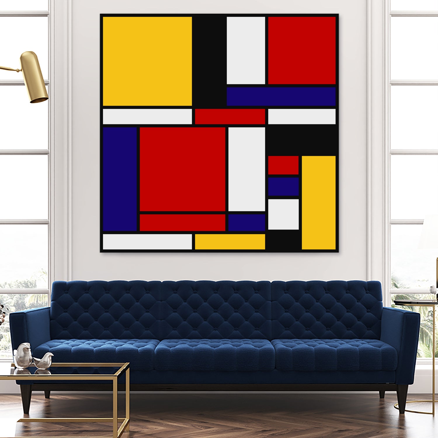 Mondrian De Stijl Art Movement by Saadana Shanmukam on GIANT ART - red digital drawing