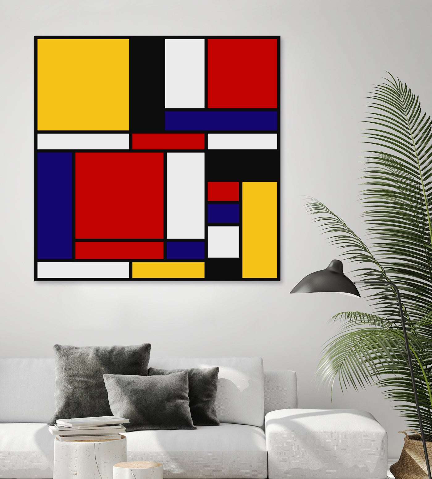 Mondrian De Stijl Art Movement by Saadana Shanmukam on GIANT ART - red digital drawing