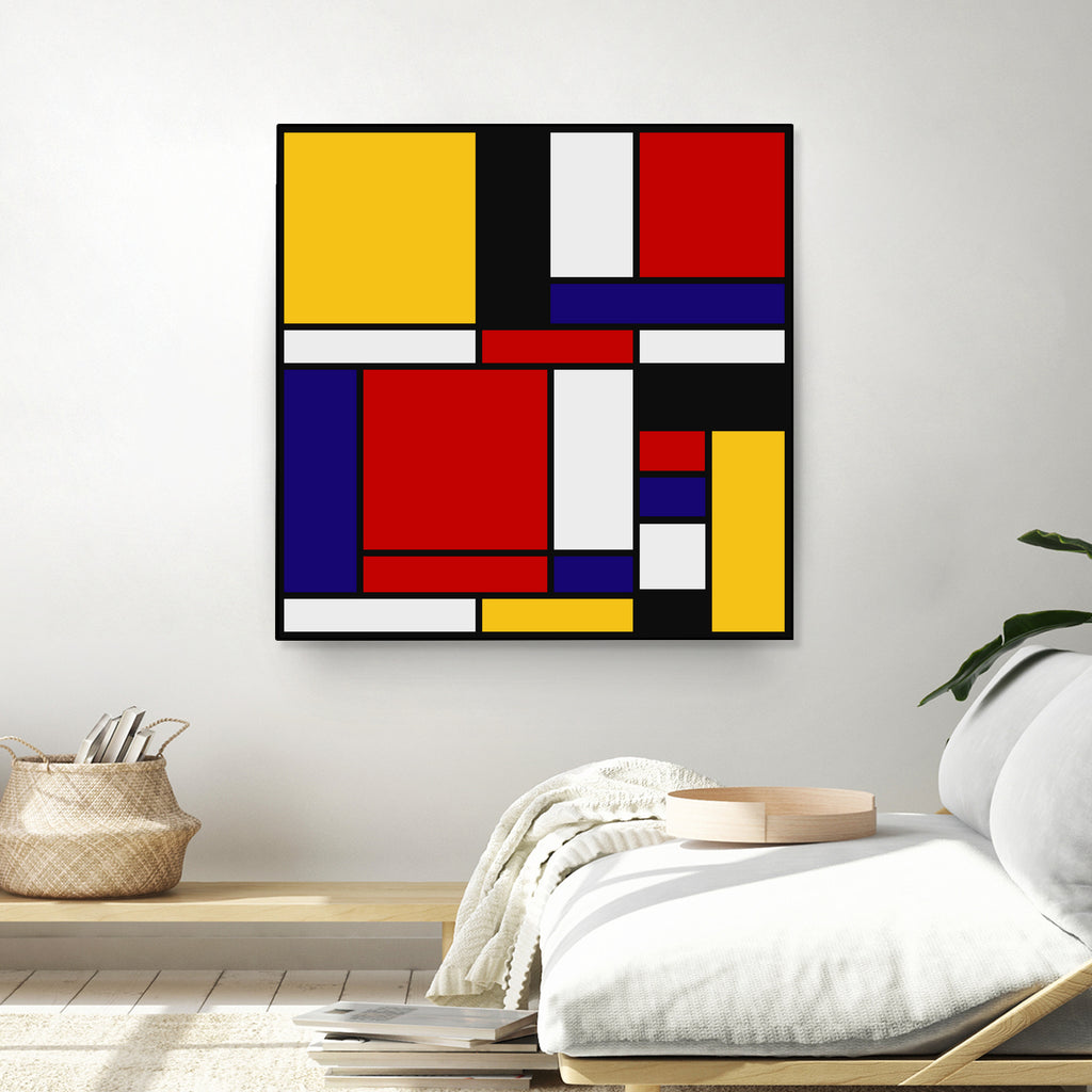 Mondrian De Stijl Art Movement by Saadana Shanmukam on GIANT ART - red digital drawing