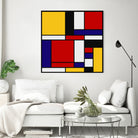 Mondrian De Stijl Art Movement by Saadana Shanmukam on GIANT ART - red digital drawing