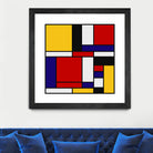 Mondrian De Stijl Art Movement by Saadana Shanmukam on GIANT ART - red digital drawing