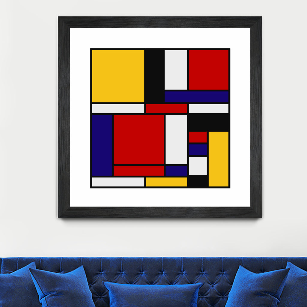 Mondrian De Stijl Art Movement by Saadana Shanmukam on GIANT ART - red digital drawing