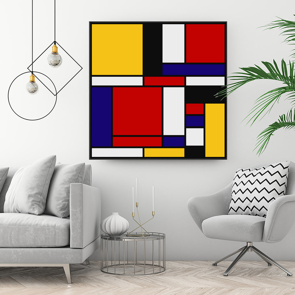 Mondrian De Stijl Art Movement by Saadana Shanmukam on GIANT ART - red digital drawing