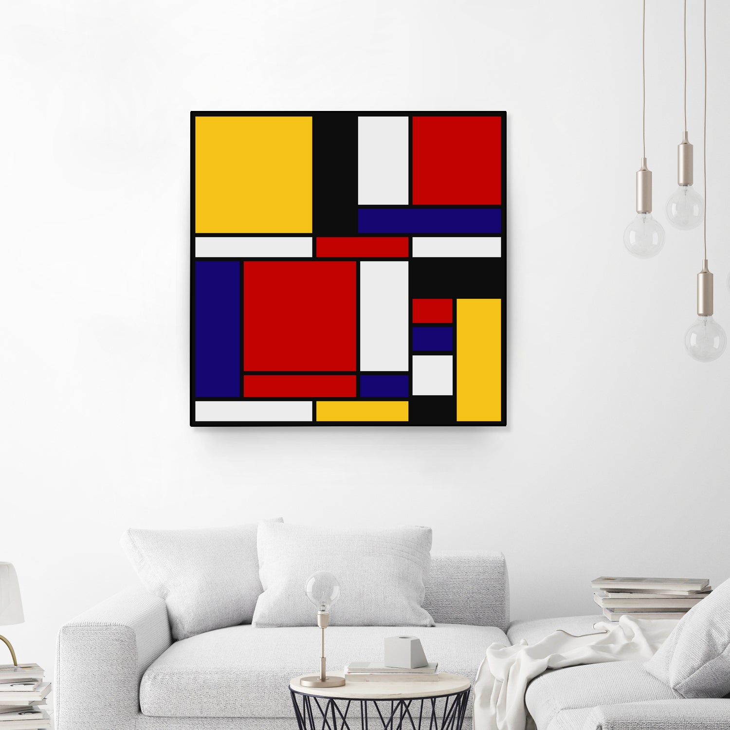 Mondrian De Stijl Art Movement by Saadana Shanmukam on GIANT ART - red digital drawing