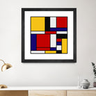 Mondrian De Stijl Art Movement by Saadana Shanmukam on GIANT ART - red digital drawing