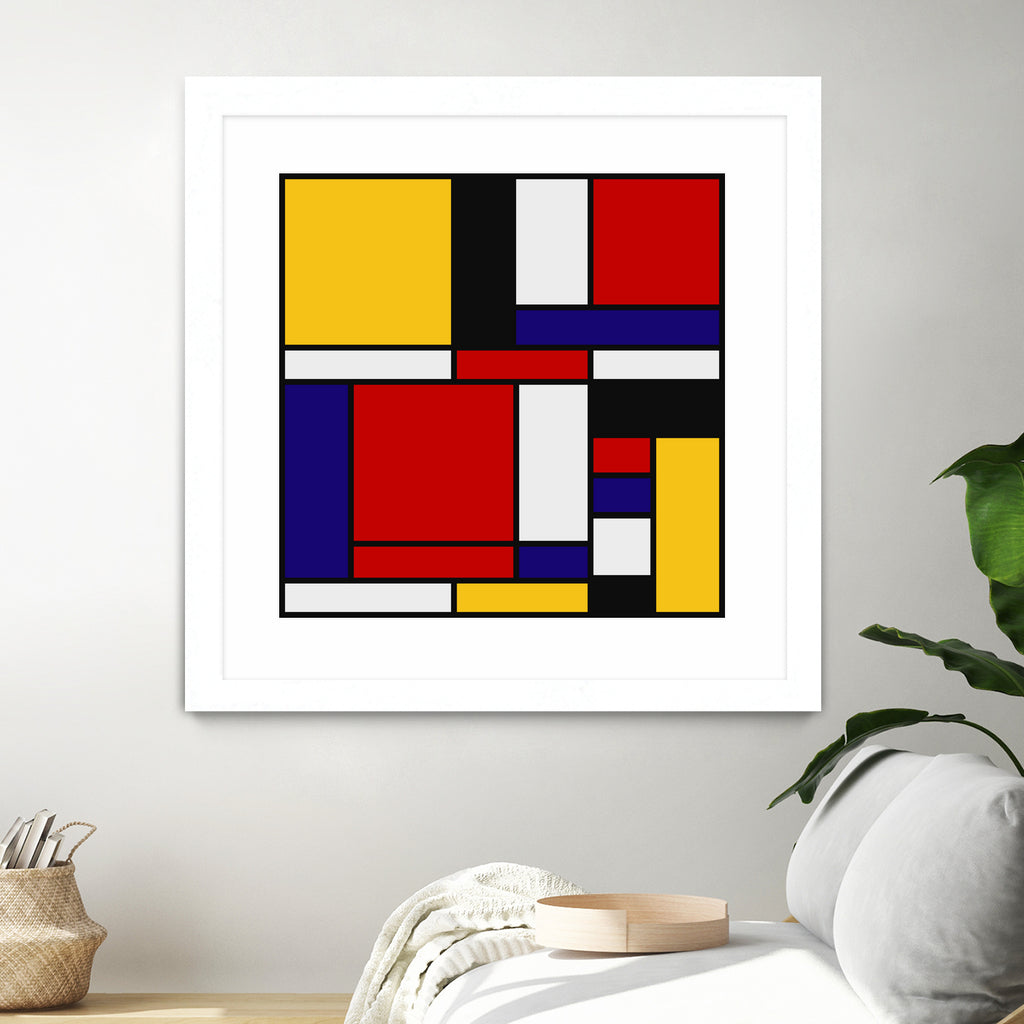 Mondrian De Stijl Art Movement by Saadana Shanmukam on GIANT ART - red digital drawing