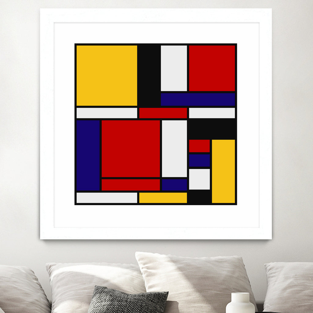 Mondrian De Stijl Art Movement by Saadana Shanmukam on GIANT ART - red digital drawing