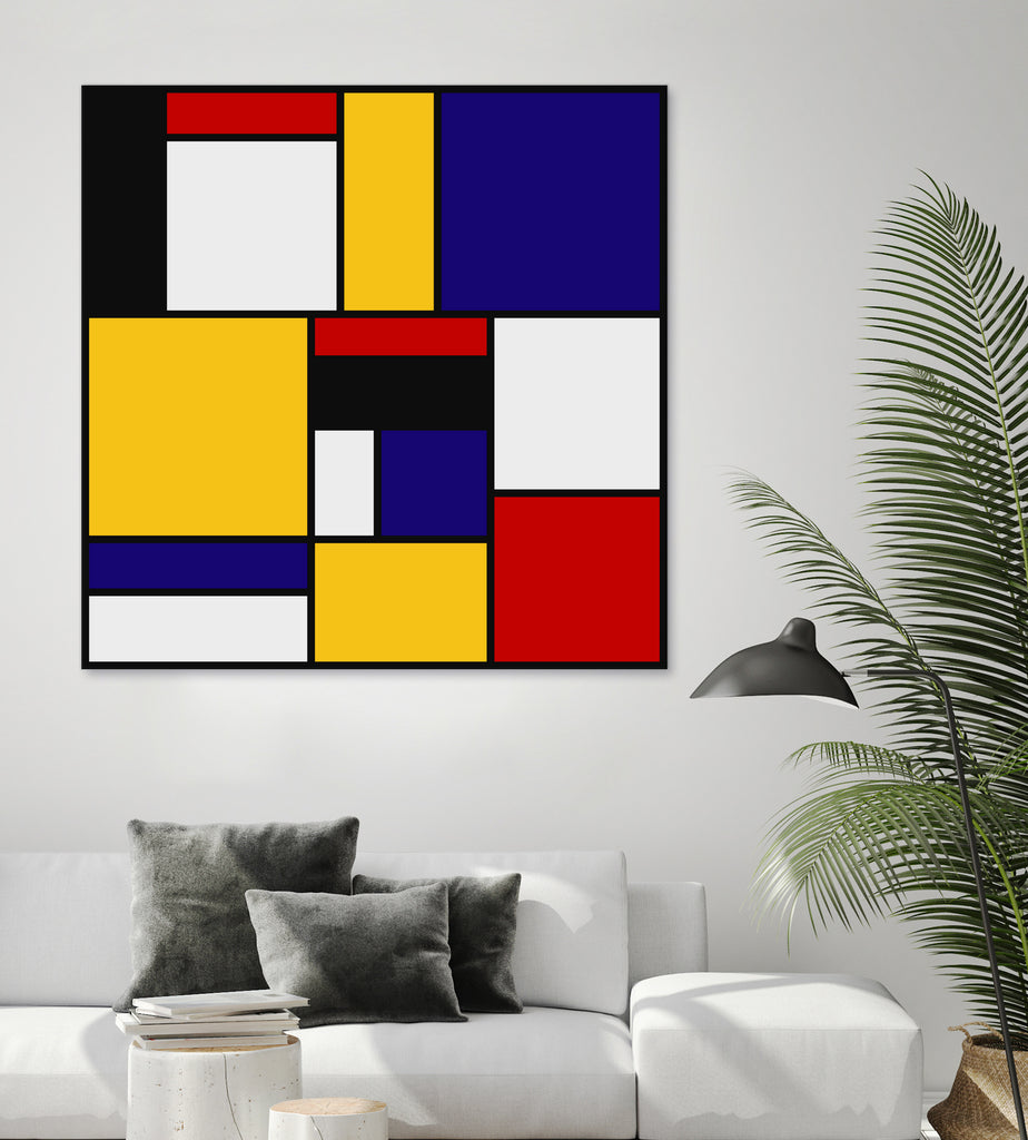 Mondrian De Stijl Art Movement by Saadana Shanmukam on GIANT ART - yellow digital drawing