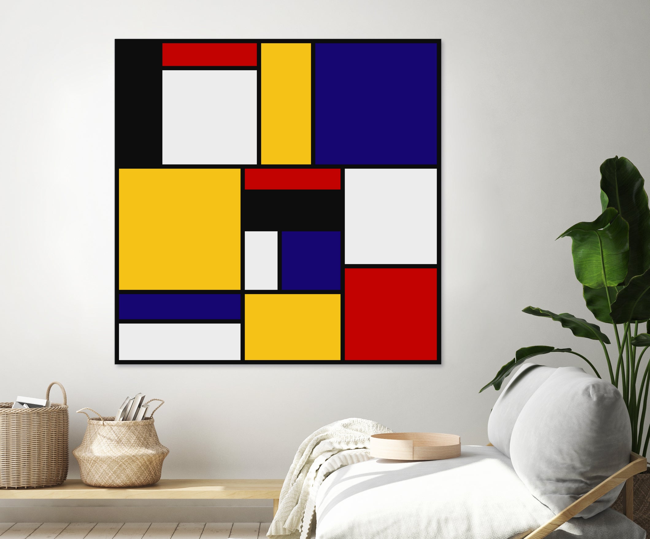 Mondrian De Stijl Art Movement by Saadana Shanmukam on GIANT ART - yellow digital drawing